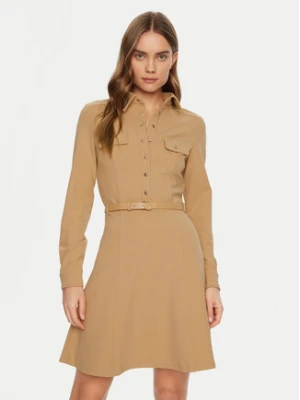 Guess Sukienka codzienna W5RK93 KCBO2 Beżowy Regular Fit
