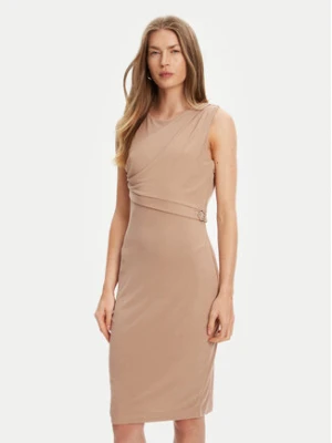 Guess Sukienka codzienna W5YK27 KAQL2 Brązowy Regular Fit
