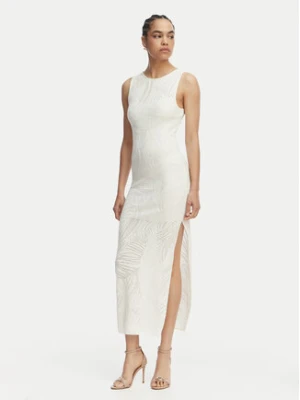 Guess Sukienka codzienna W6GKAX Z0981 Kremowy Slim Fit