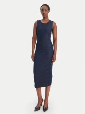 Guess Sukienka codzienna W6RK72 D6980 Granatowy Regular Fit