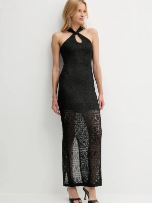 Guess sukienka CYNTHIA kolor czarny maxi dopasowana W5YK48 Z37G0