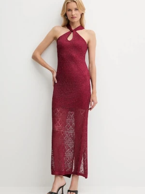 Guess sukienka CYNTHIA kolor czerwony maxi dopasowana W5YK48 Z37G0