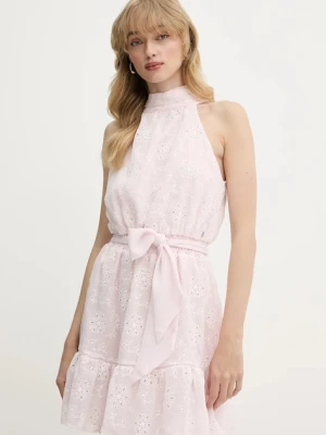 Guess sukienka DANILE kolor różowy mini rozkloszowana W5GK15 W0WA2