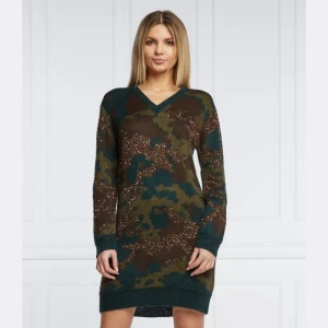 GUESS Sukienka DEANA | z dodatkiem wełny