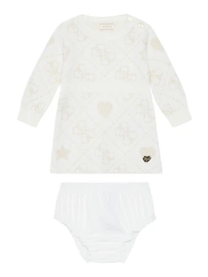 Guess Sukienka dzianinowa A5BK02 Z39N0 Beżowy Regular Fit