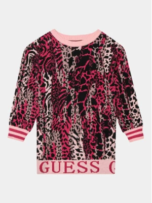 Guess Sukienka dzianinowa J3BK04 Z3AH0 Różowy Regular Fit