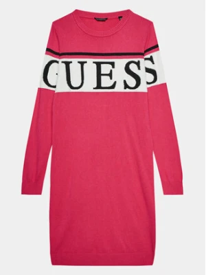 Guess Sukienka dzianinowa J3BK16 Z38B0 Różowy Regular Fit