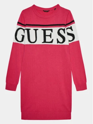 Guess Sukienka dzianinowa J3BK16 Z38B0 Różowy Regular Fit