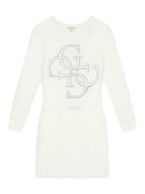 Guess Sukienka dzianinowa J5BK08 Z0720 Écru Regular Fit