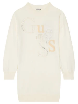Guess Sukienka dzianinowa J5BK20 Z2NQ2 Beżowy Regular Fit