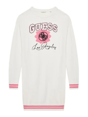 Guess Sukienka dzianinowa J5YK09 Z3OF0 Biały Regular Fit