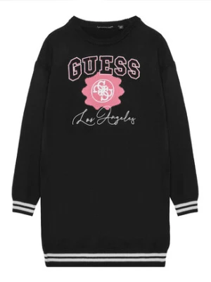 Guess Sukienka dzianinowa J5YK09 Z3OF0 Czarny Regular Fit