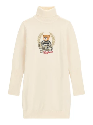 Guess Sukienka dzianinowa J6BK14 Z1299 Kremowy Regular Fit