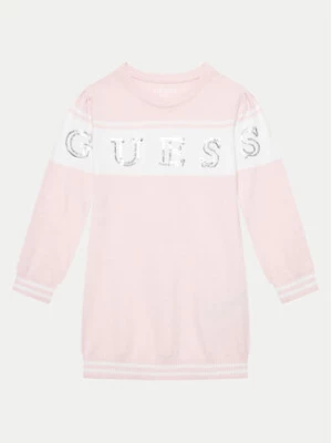 Guess Sukienka dzianinowa K4YK01 Z3GW0 Różowy Regular Fit