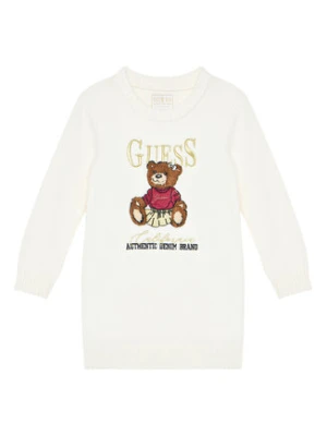Guess Sukienka dzianinowa K5BK01 Z3GS0 Écru Regular Fit