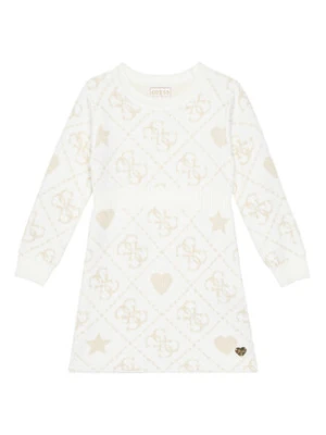 Guess Sukienka dzianinowa K5BK02 Z39N0 Beżowy Regular Fit