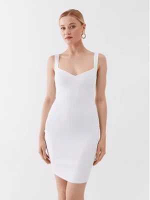 Guess Sukienka dzianinowa Mirage Anise W2YK0C Z2XY0 Biały Slim Fit