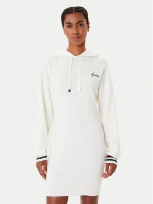 Guess Sukienka dzianinowa V5BK01 Z1152 Écru Regular Fit Kremowy