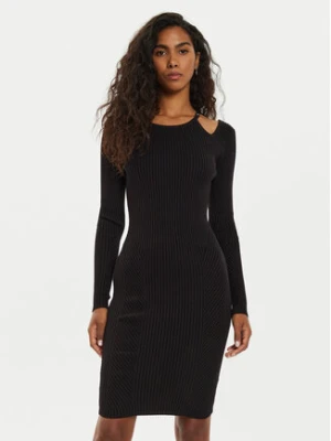 Guess Sukienka dzianinowa Vanessa W4BK24 Z3I22 Czarny Regular Fit