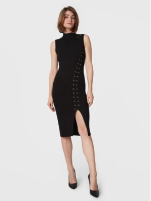 Guess Sukienka dzianinowa W3RK40 Z2U00 Czarny Slim Fit