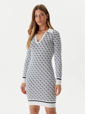 Guess Sukienka dzianinowa W5BK25 Z3JD2 Écru Slim Fit Kremowy