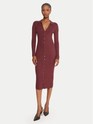 Guess Sukienka dzianinowa W5BK60 Z2YJ2 Brązowy Slim Fit