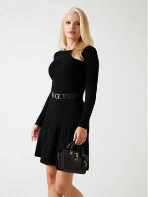 Guess Sukienka dzianinowa W5BK68 Z2YJ2 Czarny Slim Fit
