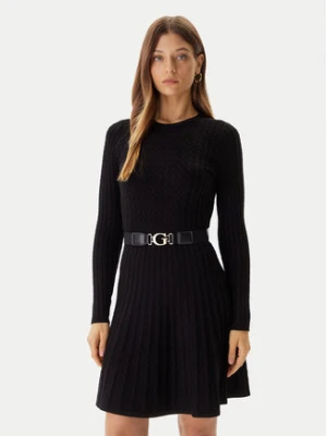 Guess Sukienka dzianinowa W5BK68 Z2YJ2 Czarny Slim Fit