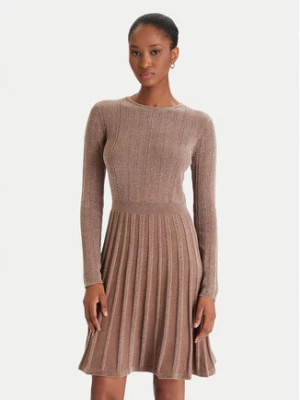 Guess Sukienka dzianinowa W5BK79 Z3902 Beżowy Regular Fit