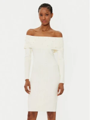 Guess Sukienka dzianinowa W5RK0G Z2YJ2 Écru Regular Fit