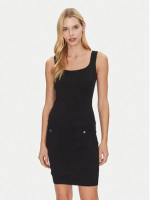Guess Sukienka dzianinowa W5RK17 Z2YJ2 Czarny Slim Fit