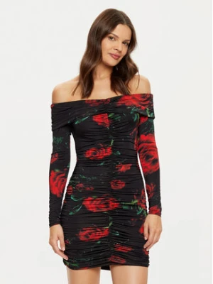 Guess Sukienka dzianinowa W5RK61 KCMI2 Czerwony Classic Fit