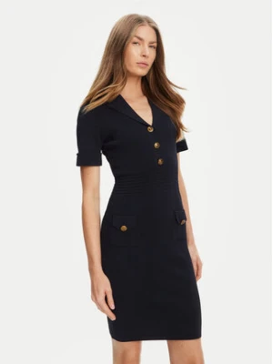 Guess Sukienka dzianinowa W5YK29 Z0130 Granatowy Slim Fit