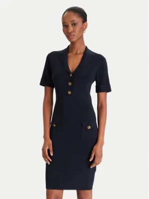 Guess Sukienka dzianinowa W5YK29 Z0130 Granatowy Slim Fit