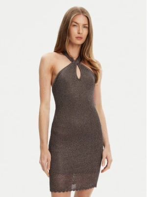 Guess Sukienka dzianinowa W5YK34 Z24F0 Szary Slim Fit