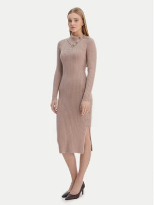 Guess Sukienka dzianinowa W6RK01 Z2YJ2 Beżowy Regular Fit