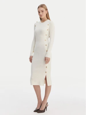 Guess Sukienka dzianinowa W6RK06 Z2YJ2 Écru Regular Fit Kremowy