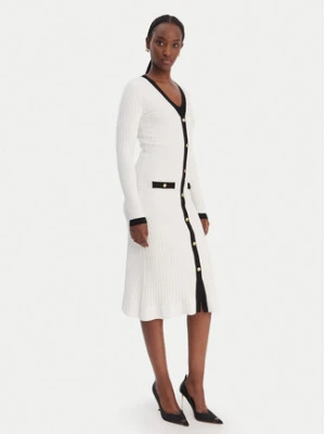 Guess Sukienka dzianinowa W6RK38 Z3HP2 Biały Regular Fit