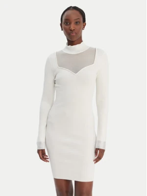 Guess Sukienka dzianinowa W6RK61 Z4842 Biały Regular Fit