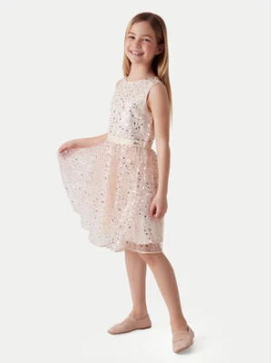 Guess Sukienka elegancka J6RK23 KD580 Złoty Regular Fit