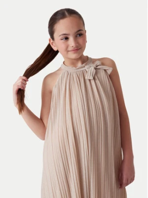 Guess Sukienka elegancka J6RK23 KD580 Złoty Regular Fit