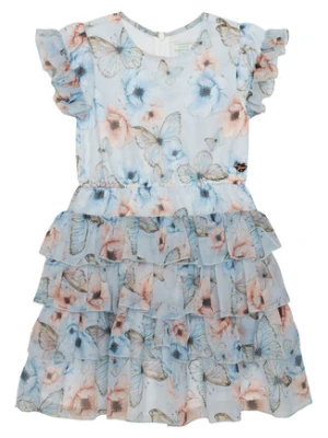 Guess Sukienka elegancka K6RK06 WA2T0 Niebieski Regular Fit