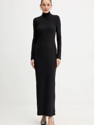 Guess sukienka EVELINE kolor czarny maxi dopasowana O5BK02 KCDE0