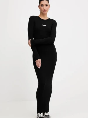 Guess sukienka FLAMINIA kolor czarny maxi dopasowana V5BK02 Z3JD2