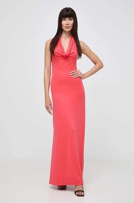 Guess sukienka FLAVIA kolor czerwony maxi rozkloszowana W4GK28 KBPZ0
