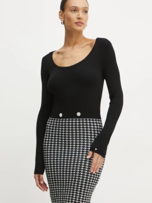 Guess sukienka GABRIELLA kolor czarny mini dopasowana W5RK12 Z3KX0