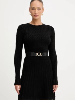 Guess sukienka HANA kolor czarny mini dopasowana W5BK68 Z2YJ2