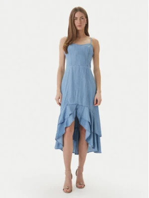 Guess Sukienka jeansowa W6GK89 D0908 Niebieski Slim Fit