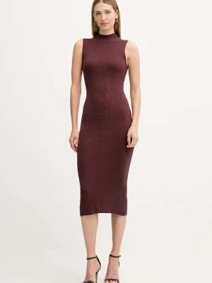 Guess sukienka JULIA kolor brązowy maxi dopasowana W5BK23 Z3OW2