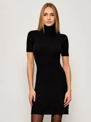 GUESS Sukienka JULIA | z dodatkiem jedwabiu i kaszmiru